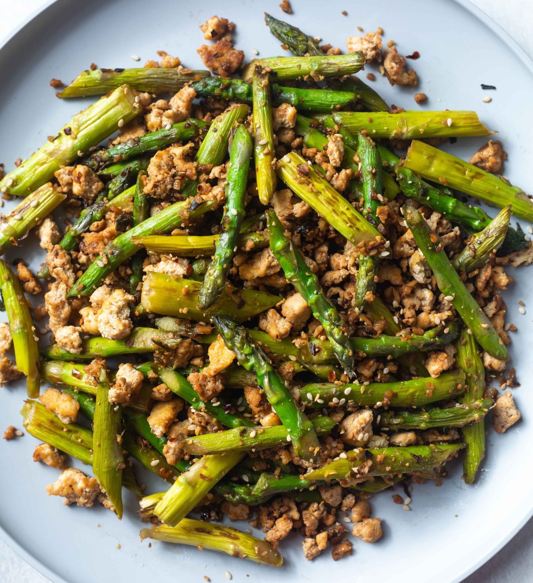 Tofu and Asparagus Stir - Fry - Chili in a pod