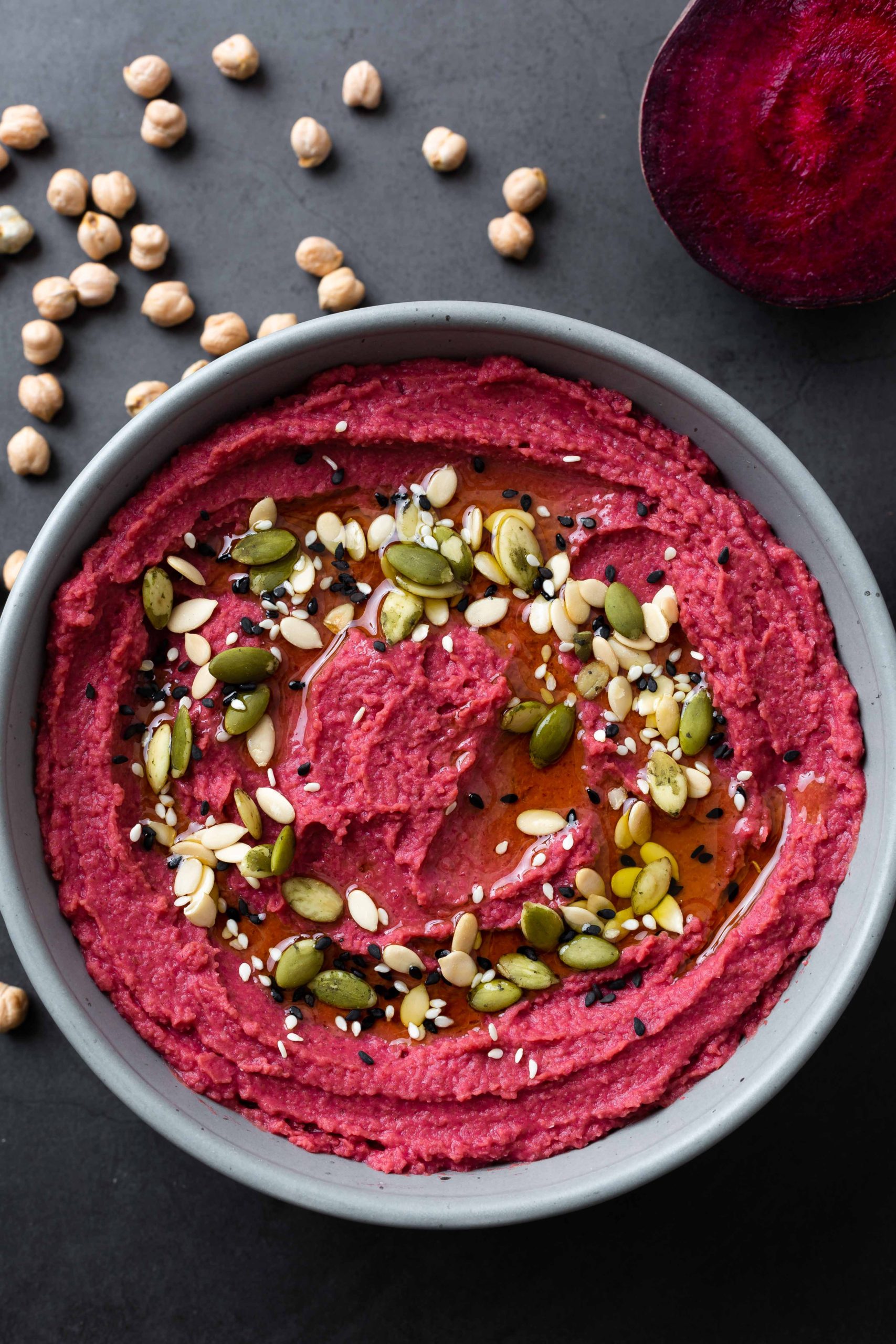 Beetroot Hummus - Chili in a pod